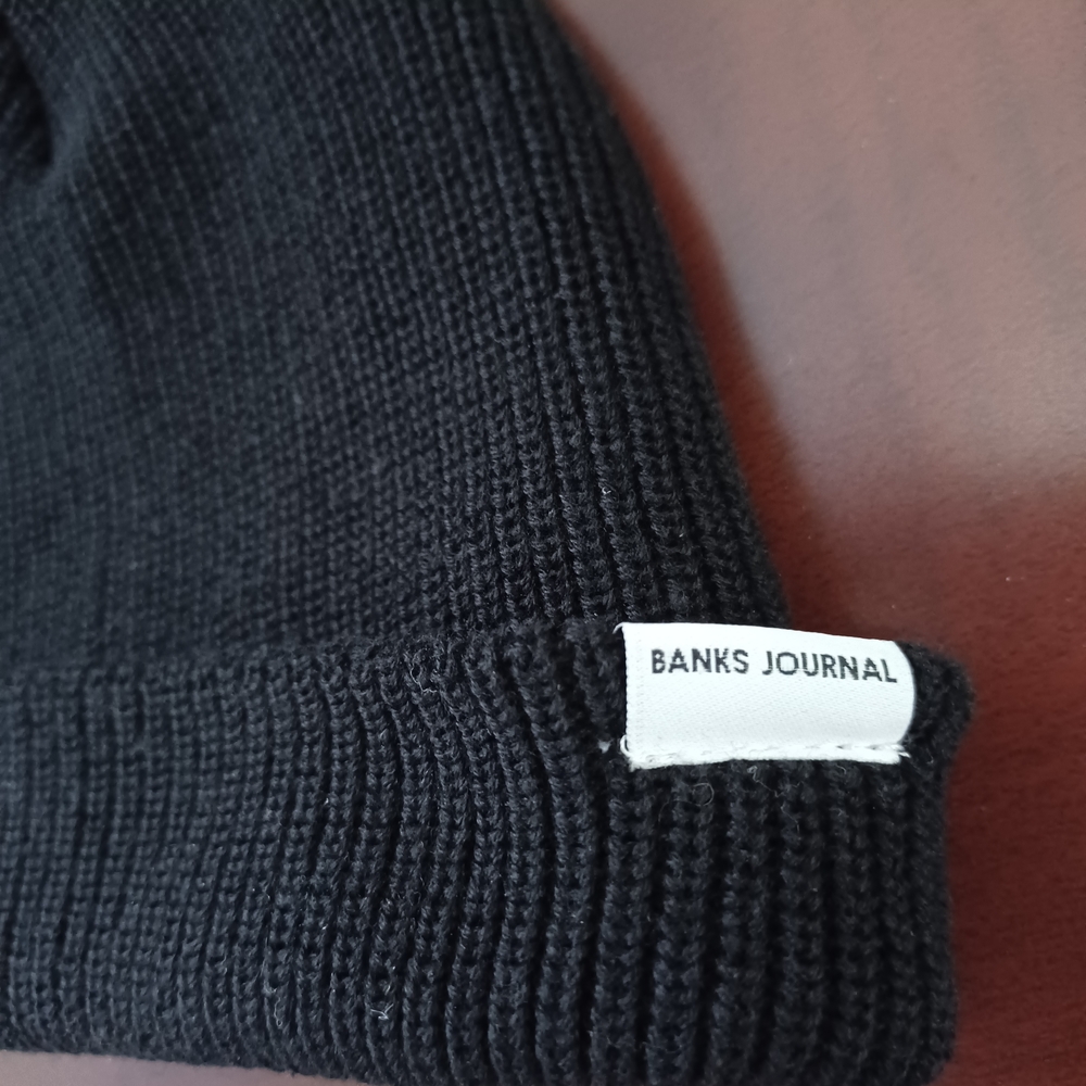 Banks Journal Black Knit Beanie